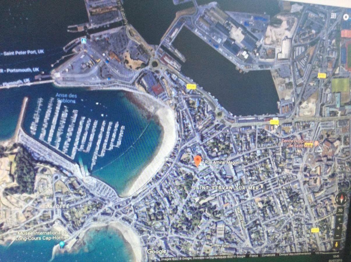 Le Sablon 50M Plage 2 Pers Possible 4 Saint-Malo Bagian luar foto