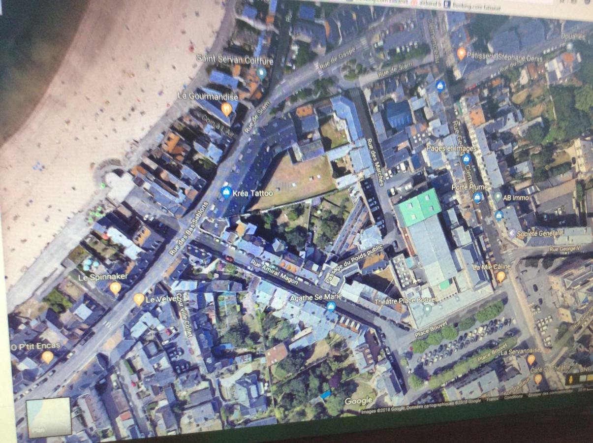 Le Sablon 50M Plage 2 Pers Possible 4 Saint-Malo Bagian luar foto